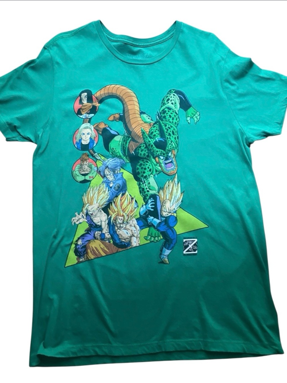 Dragon Ball Z The Cell Saga Green Graphic Tee